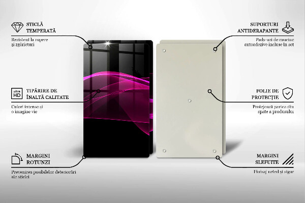 Tocător de bucătărie Abstracție roz