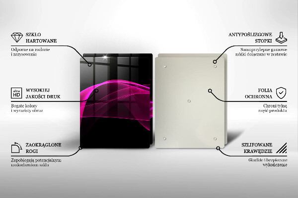 Tocător de bucătărie Abstracție roz