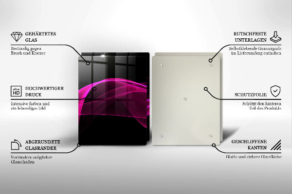 Tocător de bucătărie Abstracție roz