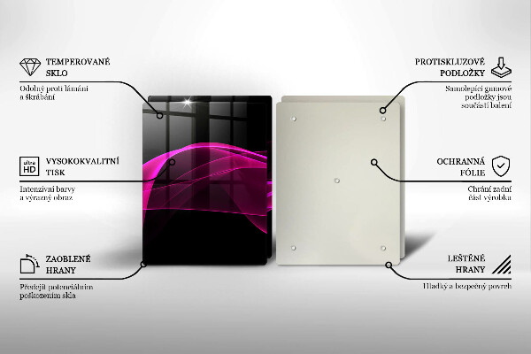 Tocător de bucătărie Abstracție roz