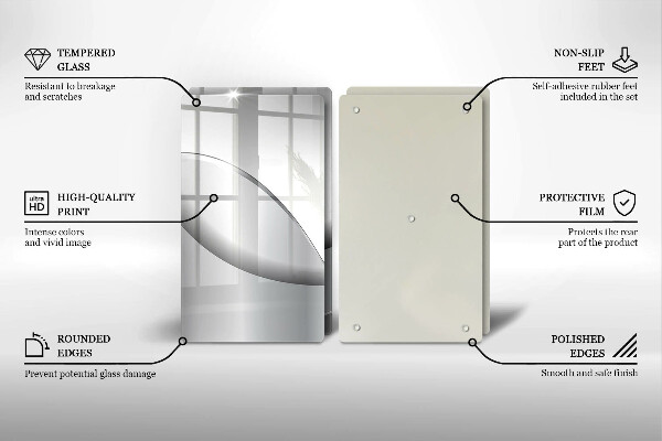 Tocător de bucătărie Design cu linii abstracte