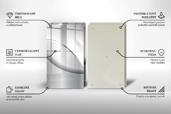 Tocător de bucătărie Design cu linii abstracte