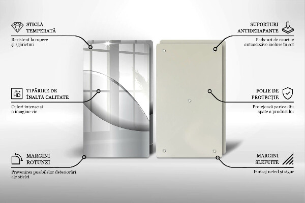 Tocător de bucătărie Design cu linii abstracte