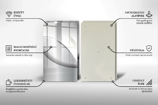 Tocător de bucătărie Design cu linii abstracte