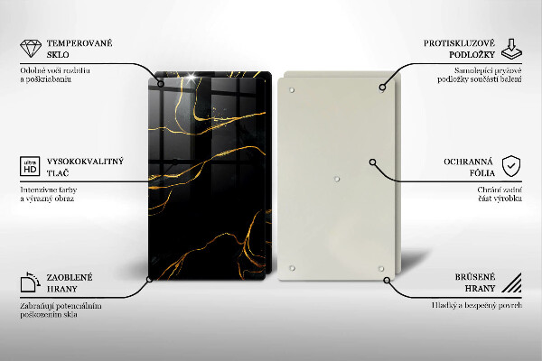 Tocător de bucătărie Marmură neagră