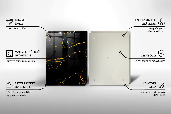 Tocător de bucătărie Marmură neagră