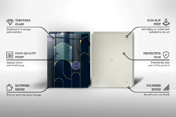 Tocător de bucătărie Tema abstractă