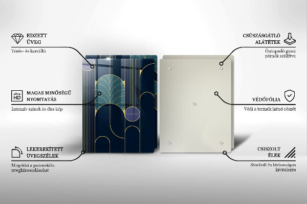 Tocător de bucătărie Tema abstractă