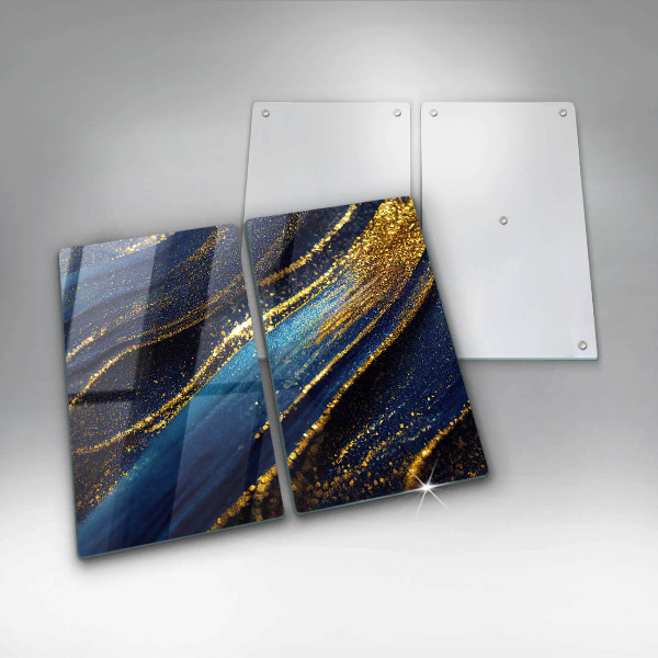 Tocător sticlă Abstracție bleumarin