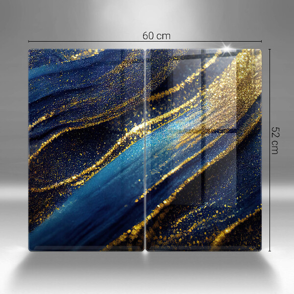 Tocător sticlă Abstracție bleumarin