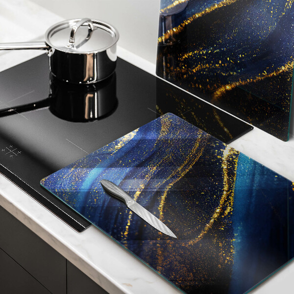 Tocător sticlă Abstracție bleumarin