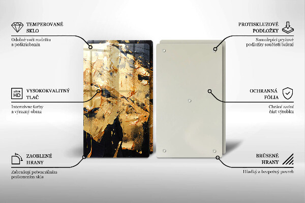 Tocător sticlă Textura eleganta de vopsea