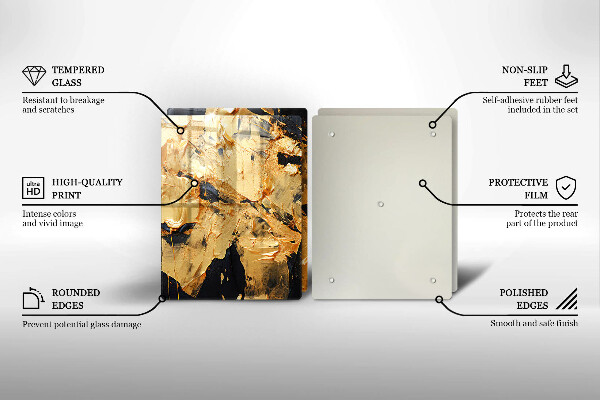 Tocător sticlă Textura eleganta de vopsea