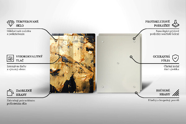 Tocător sticlă Textura eleganta de vopsea