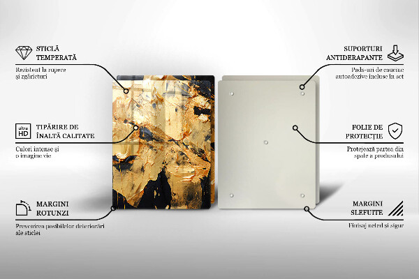 Tocător sticlă Textura eleganta de vopsea