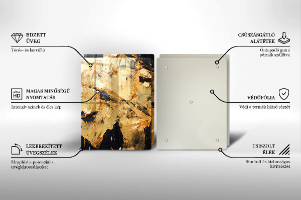 Tocător sticlă Textura eleganta de vopsea