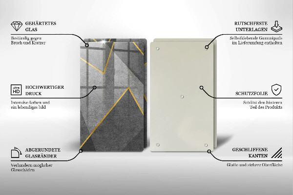 Tocător sticlă Forme ascuțite