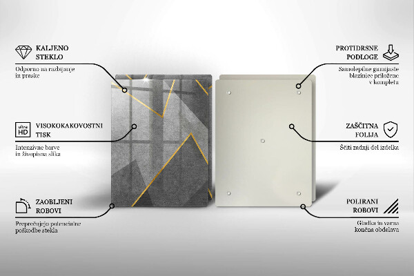 Tocător sticlă Forme ascuțite