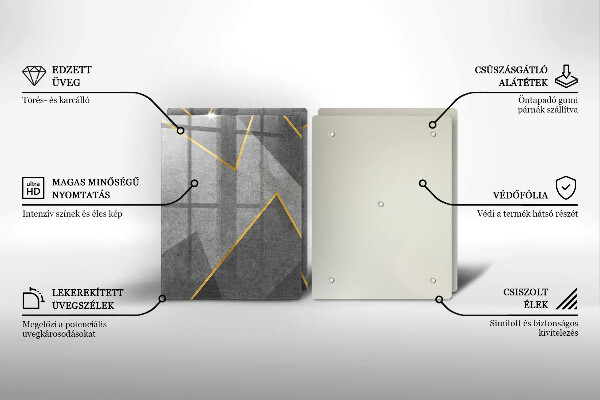 Tocător sticlă Forme ascuțite