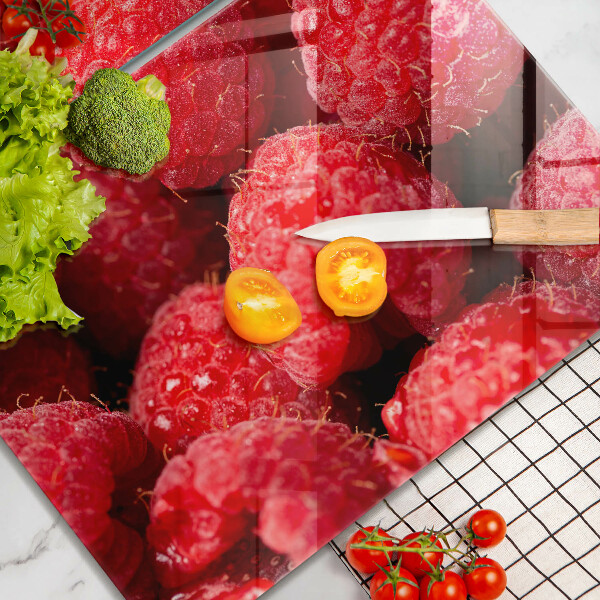 Tocător sticlă Fructe de zmeură