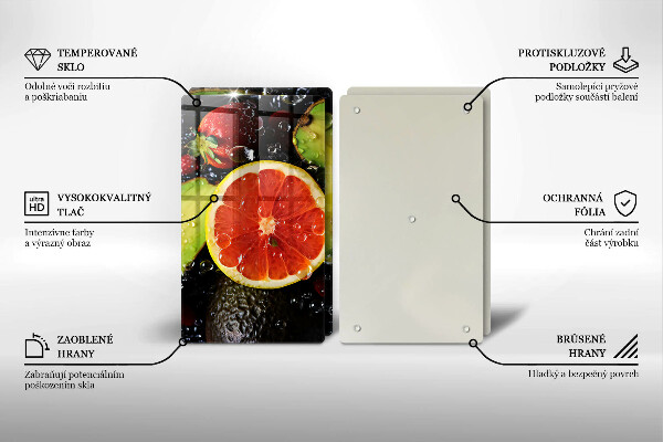 Tocător sticlă Fructe si legume