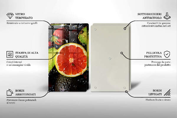 Tocător sticlă Fructe si legume