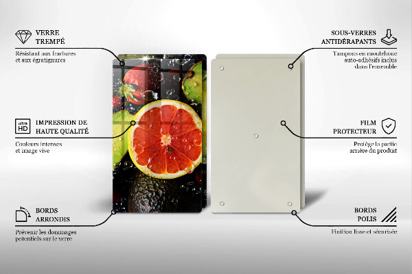 Tocător sticlă Fructe si legume