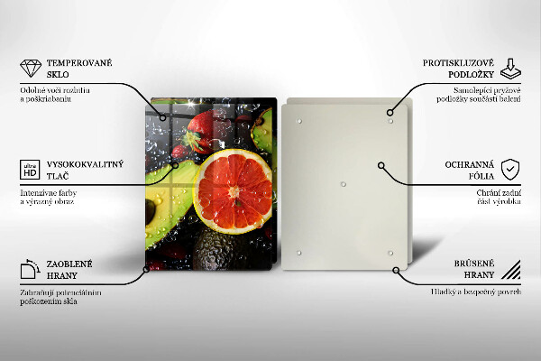 Tocător sticlă Fructe si legume