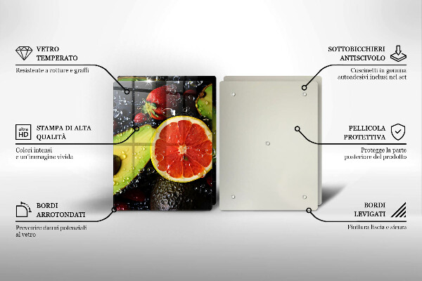 Tocător sticlă Fructe si legume
