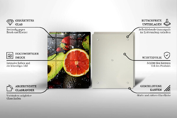 Tocător sticlă Fructe si legume