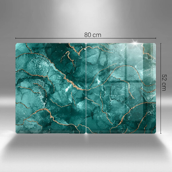 Tocător sticlă Marmură albastră