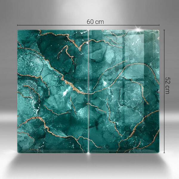 Tocător sticlă Marmură albastră