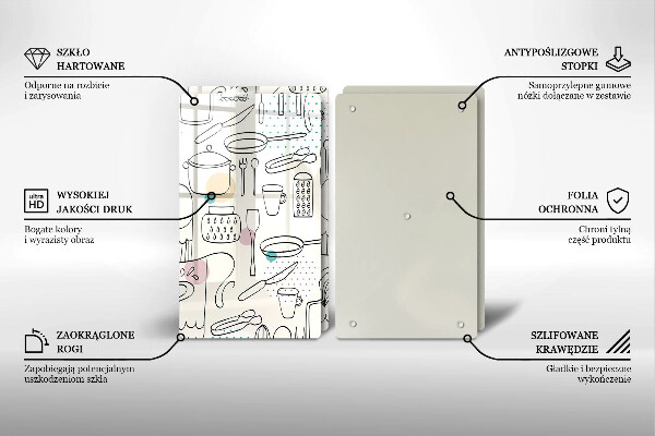 Tocător sticlă Accesorii pentru bucatarie