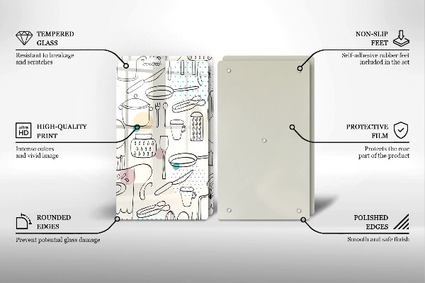 Tocător sticlă Accesorii pentru bucatarie