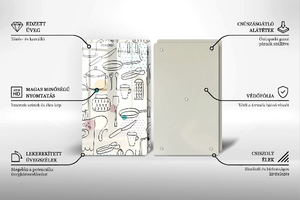 Tocător sticlă Accesorii pentru bucatarie