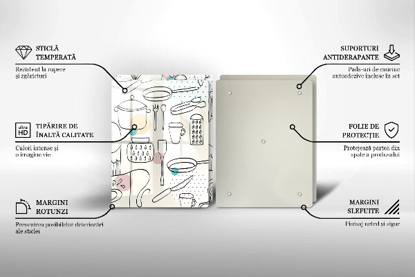 Tocător sticlă Accesorii pentru bucatarie