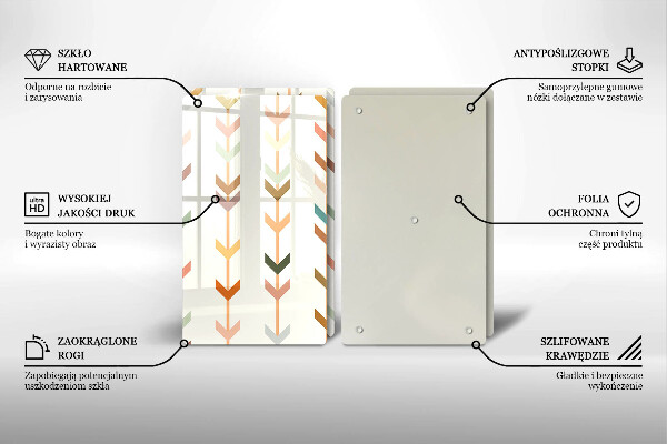 Tocător sticlă Elemente geometrice