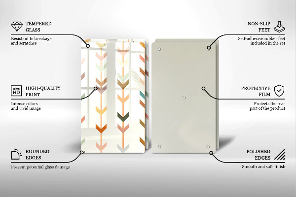 Tocător sticlă Elemente geometrice