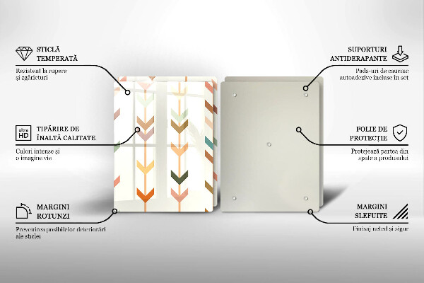 Tocător sticlă Elemente geometrice