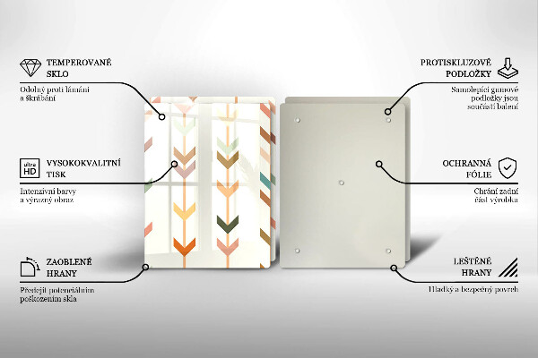 Tocător sticlă Elemente geometrice