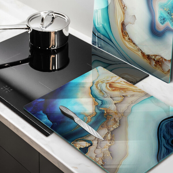 Tocător sticlă Marmură multicoloră