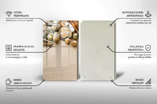 Tocător sticlă decorațiuni de Crăciun