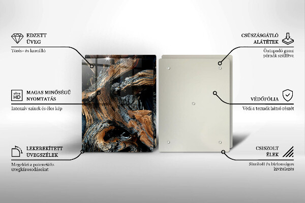 Tocător sticlă Model abstract