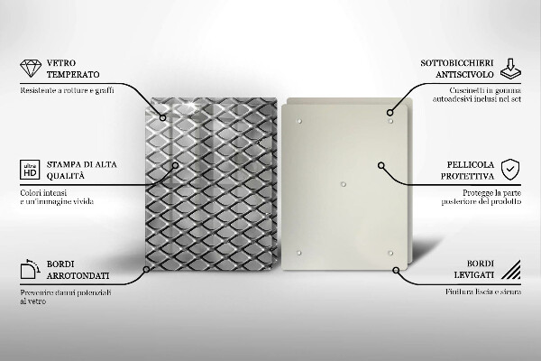 Tocător sticlă Grilaj metalic