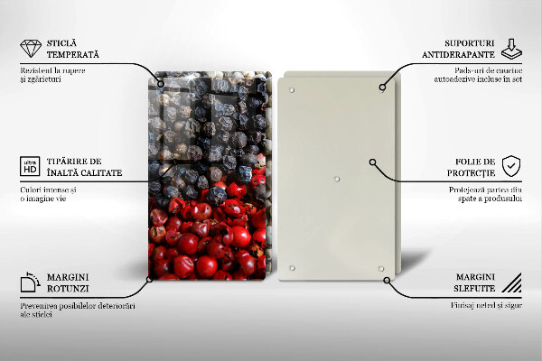 Tocător sticlă Piper negru