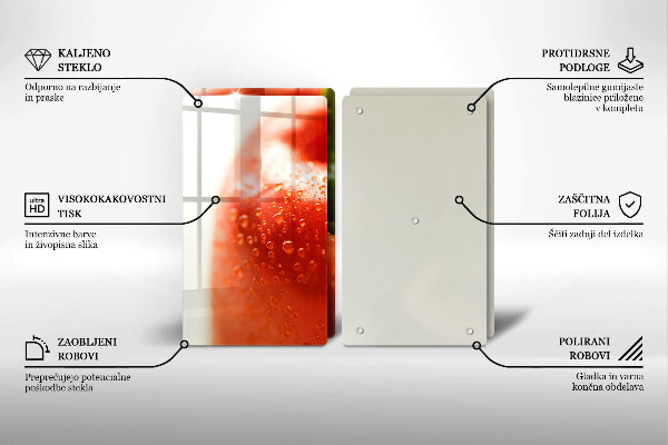 Tocător sticlă Ardei roşu