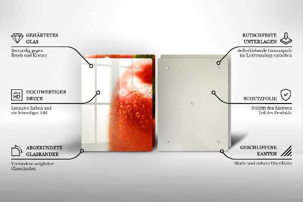 Tocător sticlă Ardei roşu