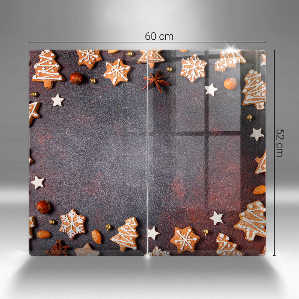 Tocător sticlă Crăciun turtă dulce