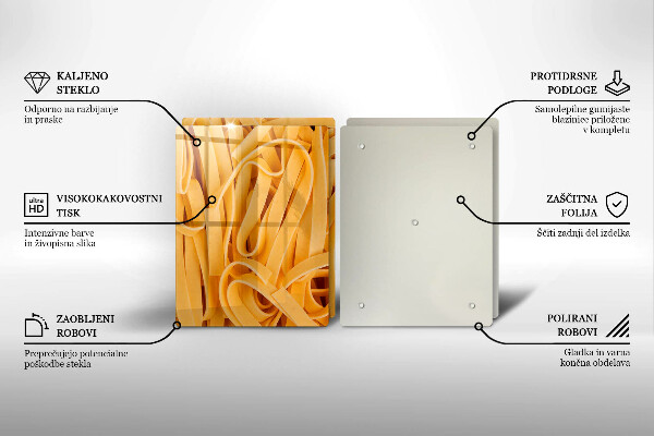 Tocător sticlă Paste Tagliatelle