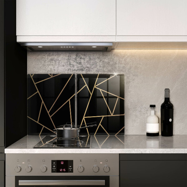 Tocător sticlă Abstracția neagră